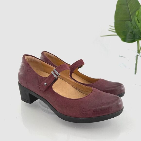 Dansko Women's Callista Mary Jane Shoe Size 36 5.5 Red Leather Comfy - Picture 1 of 14